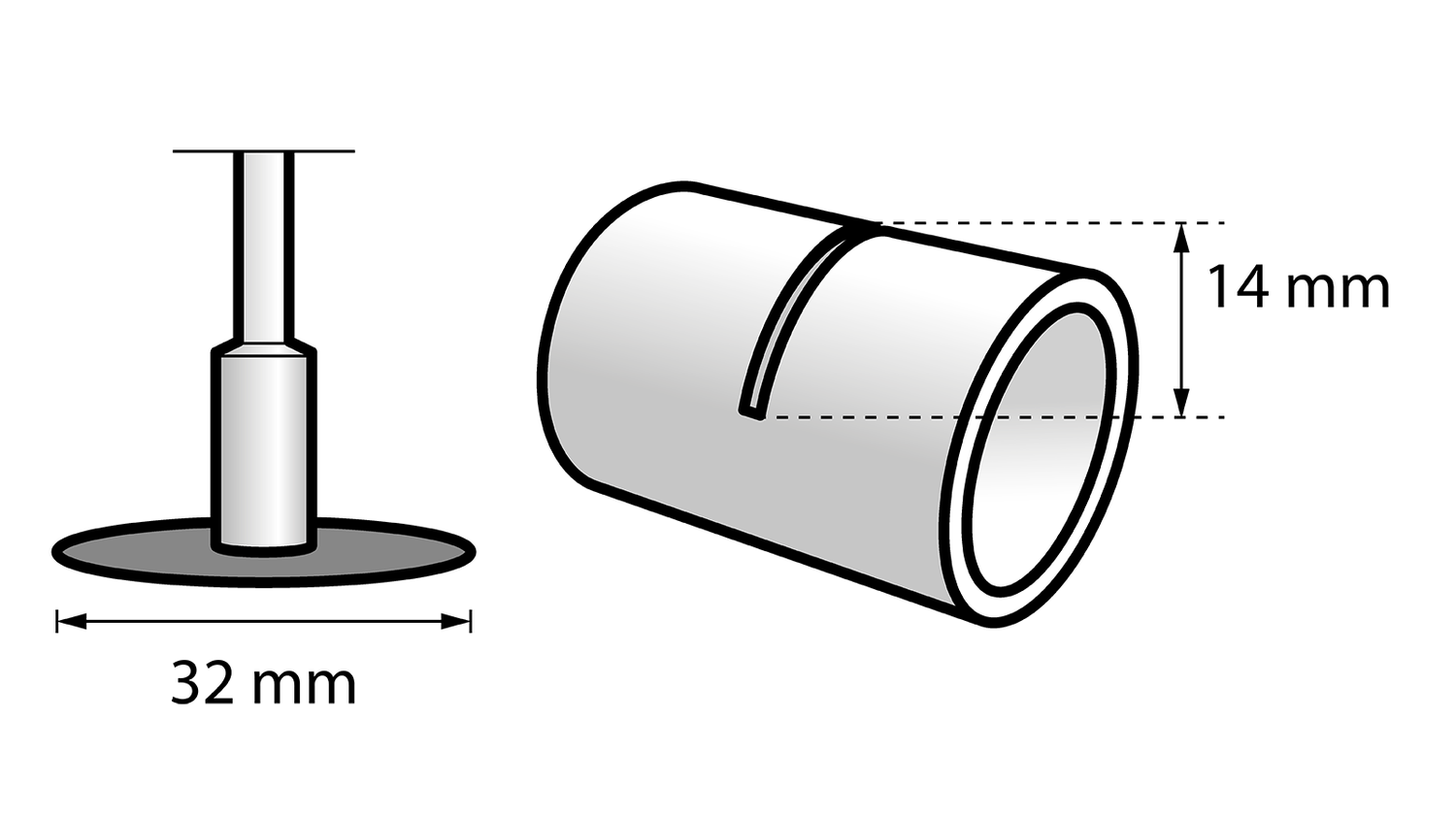 New Genuine Dremel 2615054032 Cut-Off Wheel 32 mm (540) Cutting