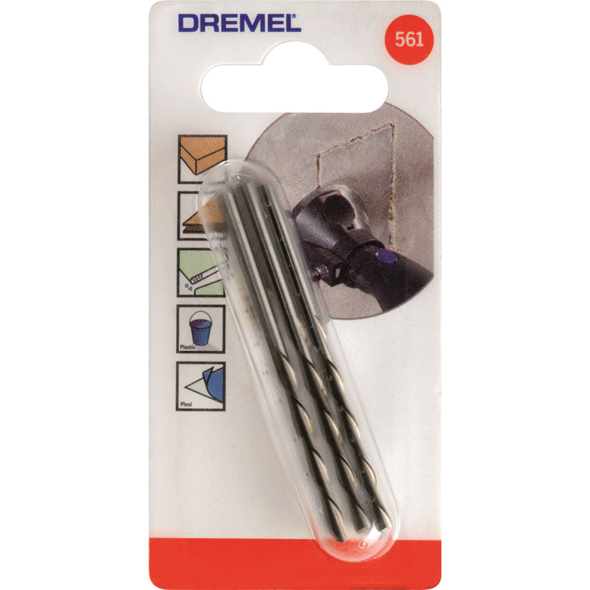 New Genuine Dremel 26150561JA Spiral Cutting Bits Multipurpose (561) Cutting