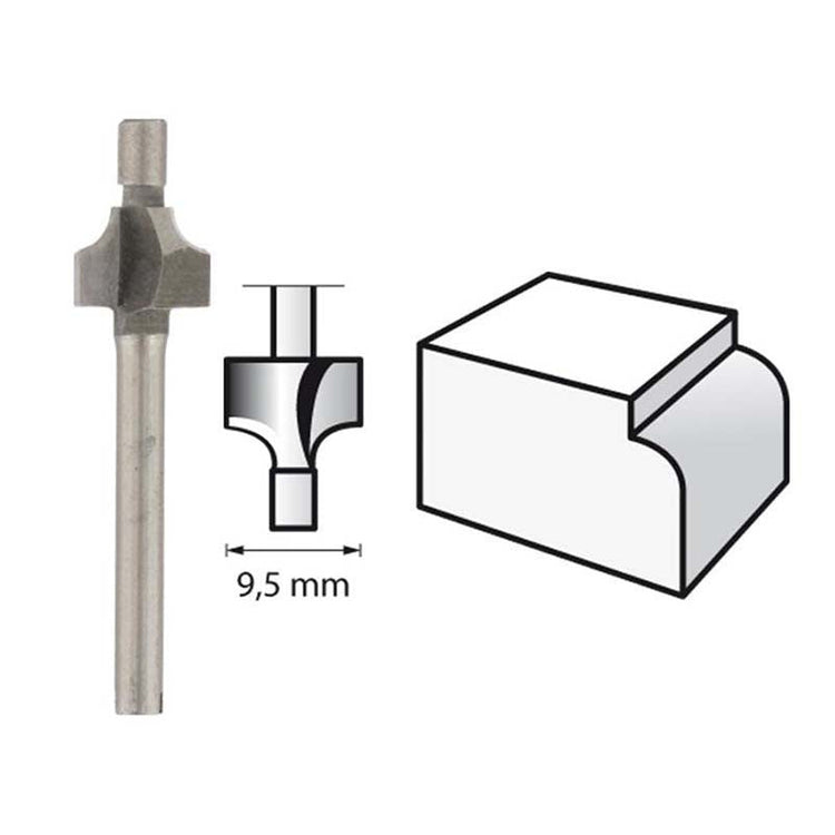 New Genuine Dremel 2615061232 Router Bit (HSS) 9,5 mm (612) Routing