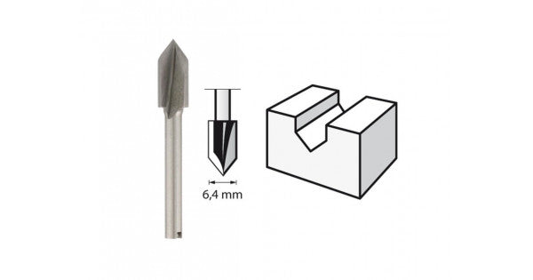 New Genuine Dremel 2615064032 Router Bit (HSS) 6,4 mm (640) Routing