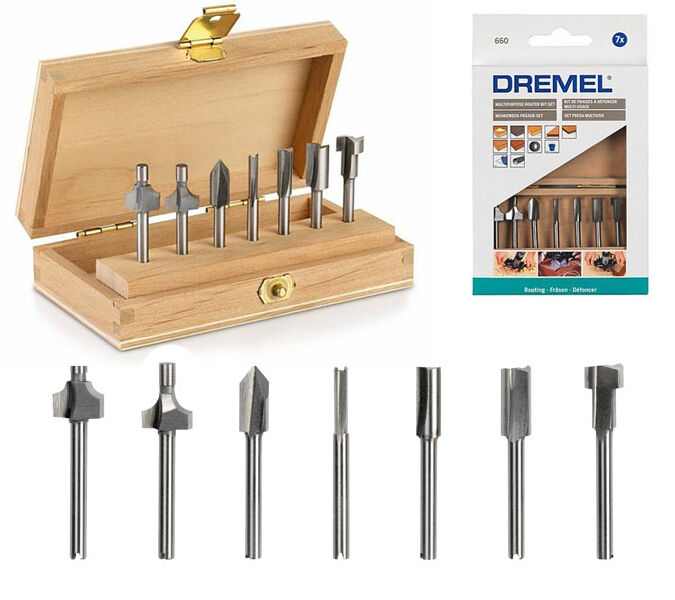 New Genuine Dremel 26150660JA ® Multipurpose Router Bit Set (660) Routing