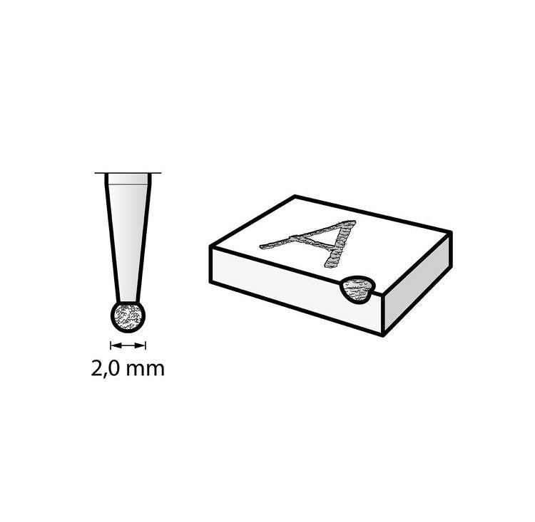 New Genuine Dremel 26157103JA Diamond Wheel Point 2 mm (7103) Carving /