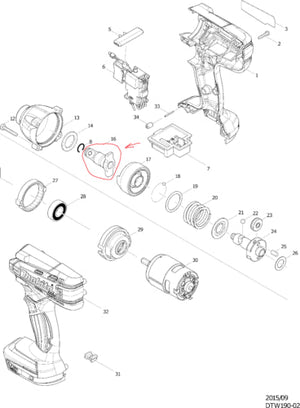 New Genuine Makita 135796-5 Anvil Assembly for DTW190