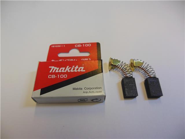 New Genuine Makita 181030-1 Carbon Brushes CB-100 for 6906 9005B 9901 PC1100