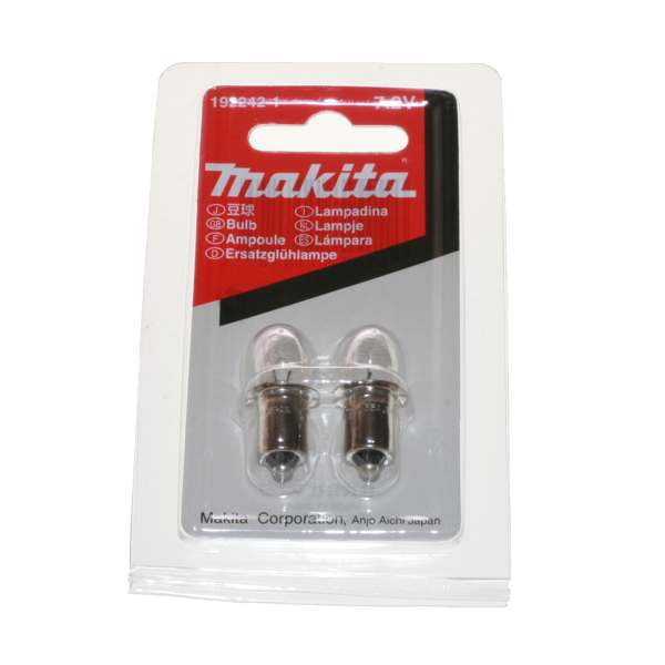 New Genuine Makita 192242-1 Bulb Set of 2pcs 7,2V for ML702