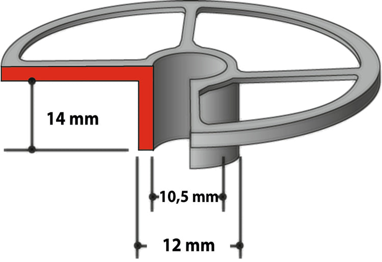 New Genuine Makita 193332-3 Templet Guide 12mm for RP1110C