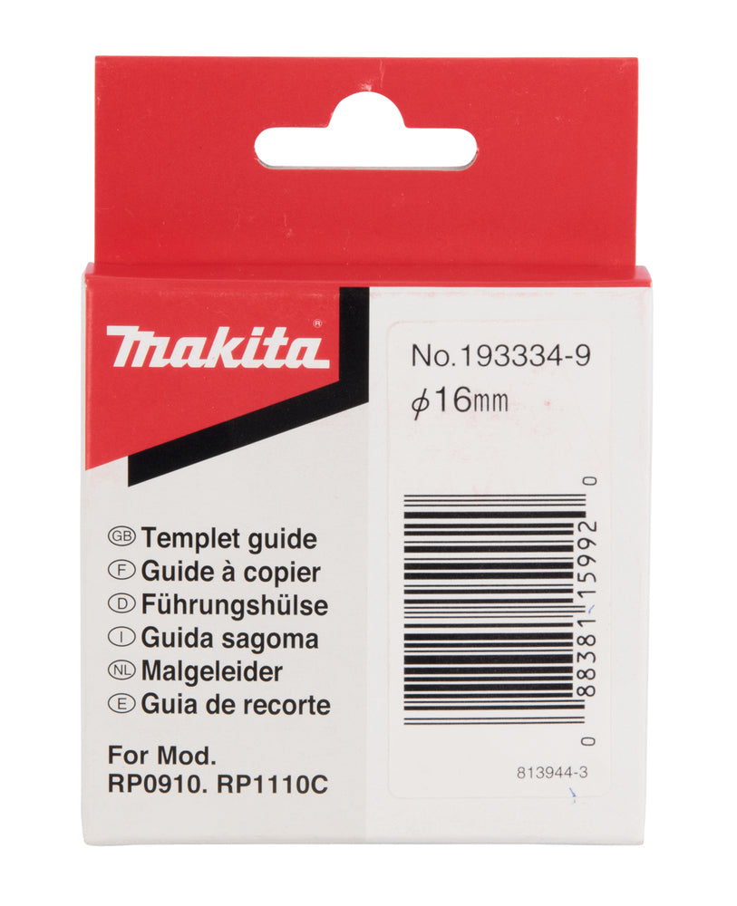 New Genuine Makita 193334-9 Templet Guide 16mm for RP1110C