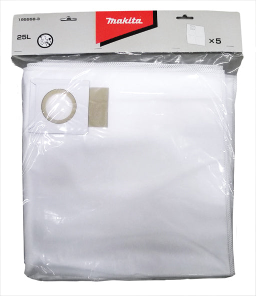 New Genuine Makita 195558-3 Dust Bag Fleece 5pcs VC3211M VC3210L