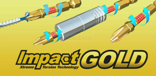 New Genuine Makita 2 Packs B-28298 Impact Gold Torsion Bit PZ3 50mm (4 pcs)
