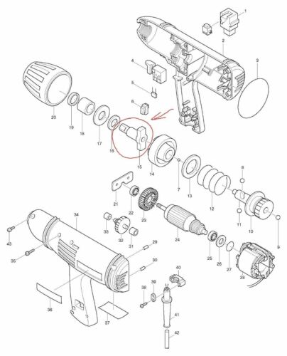 New Genuine Makita 324357-8 Anvil for 6905H