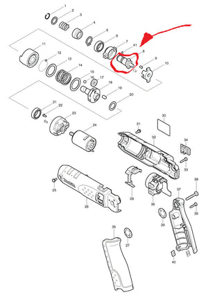 New Genuine Makita 324713-2 Anvil M for TD020D