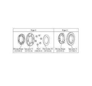 New Genuine Makita 332139-4 Driving Flange for HR2610 HR2600 HR2300 BHR243