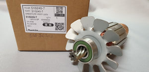 New Genuine Makita 510240-7 Armature Ass'y for 2414NB