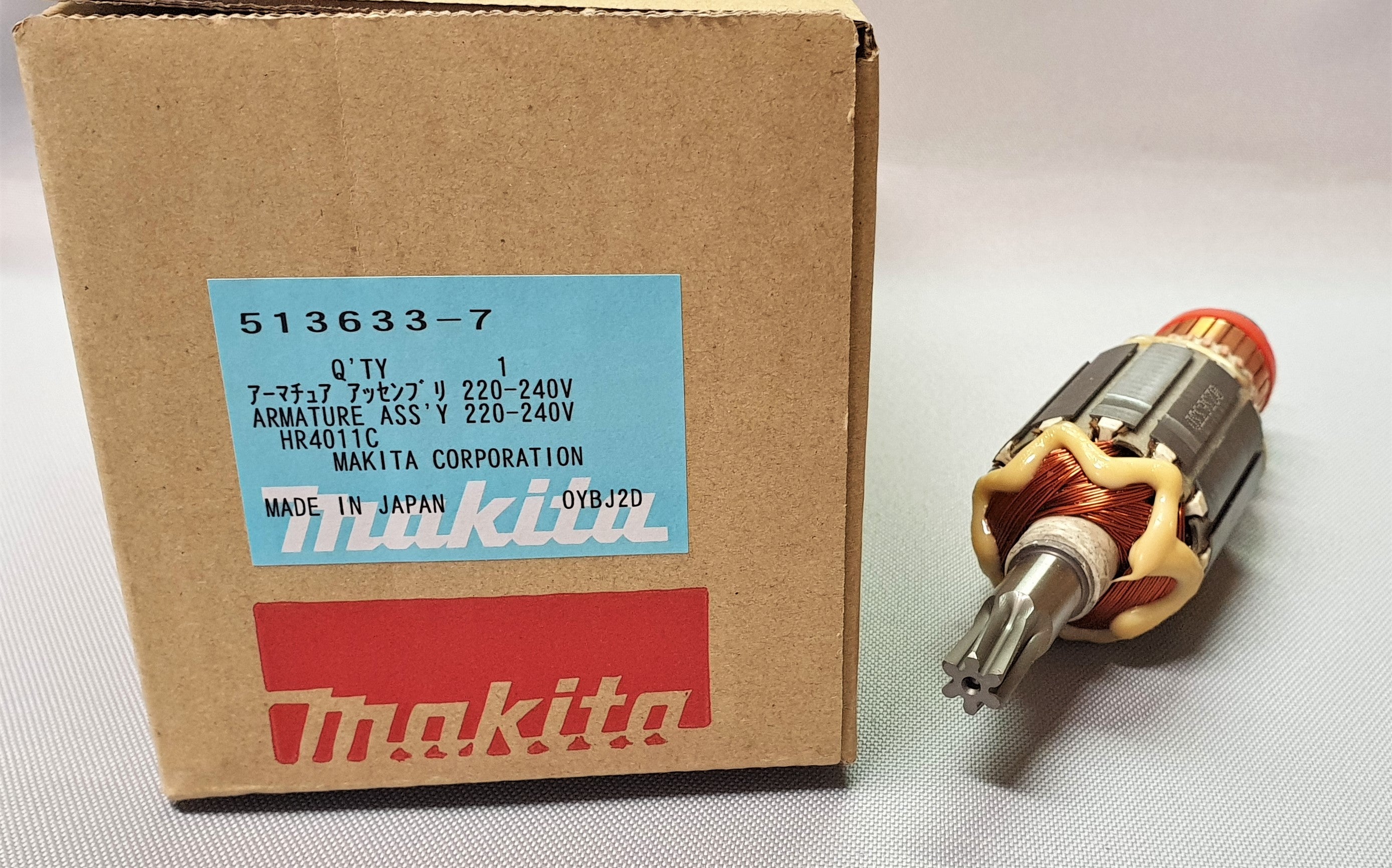 New Genuine Makita 513633-7 Armature Ass'y HR4011C/4001C