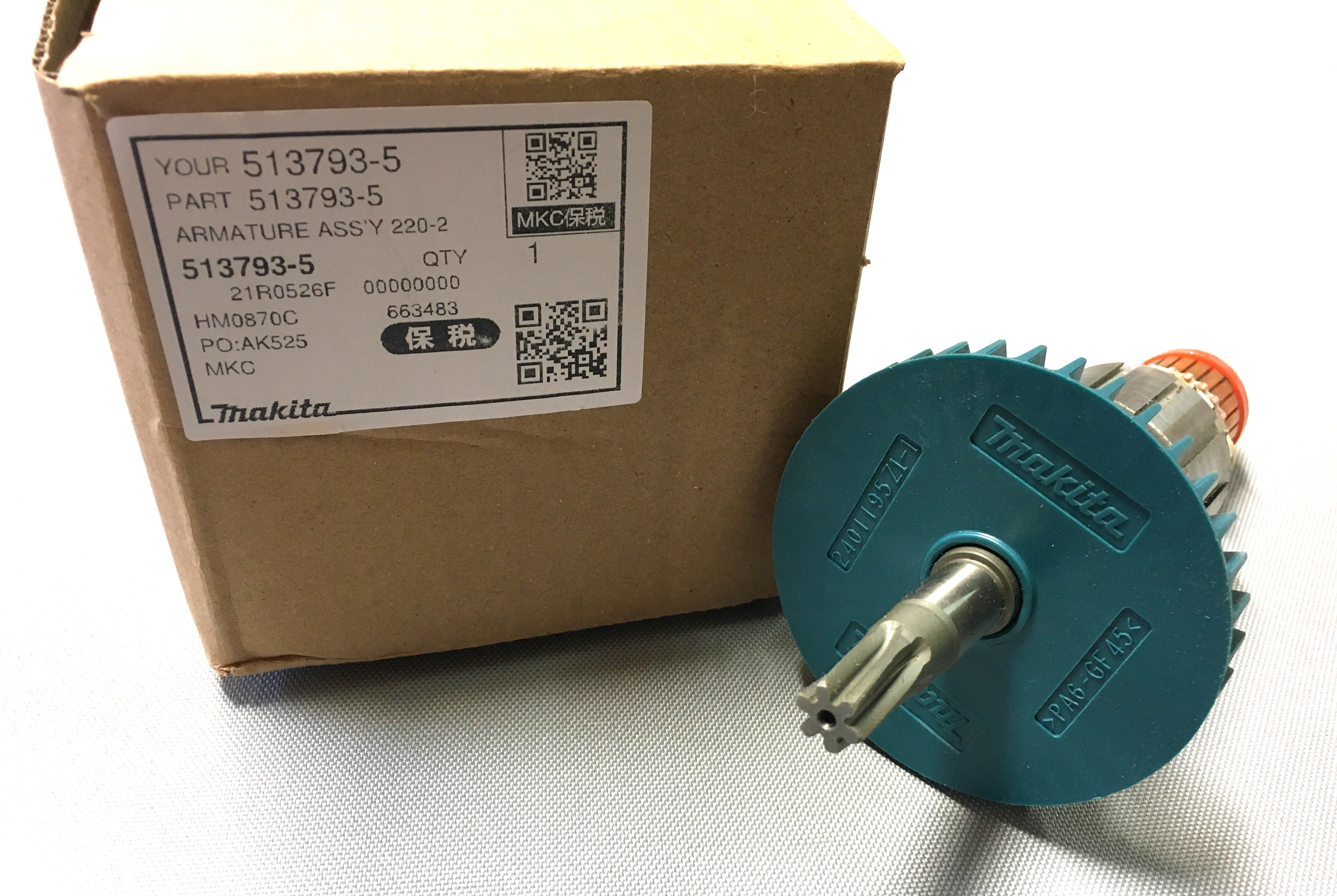 New Genuine Makita 513793-5 Armature Ass'y for HM0871C HM0870C