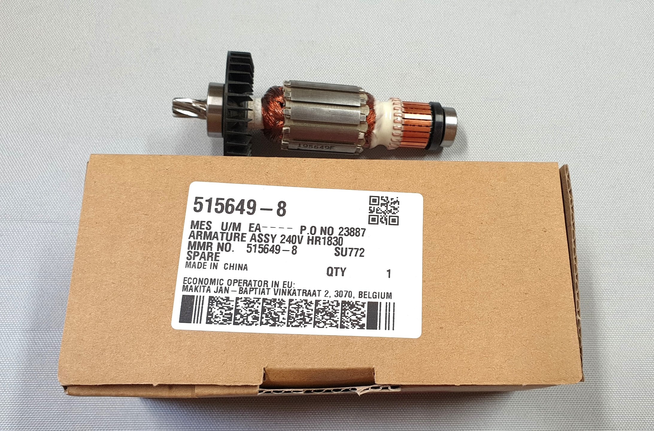 New Genuine Makita 515649-8 Armature Ass'y 240V for HR1830