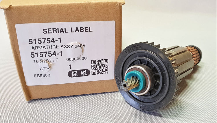 New Genuine Makita 515754-1 Armature Ass'y 240V for FS6300