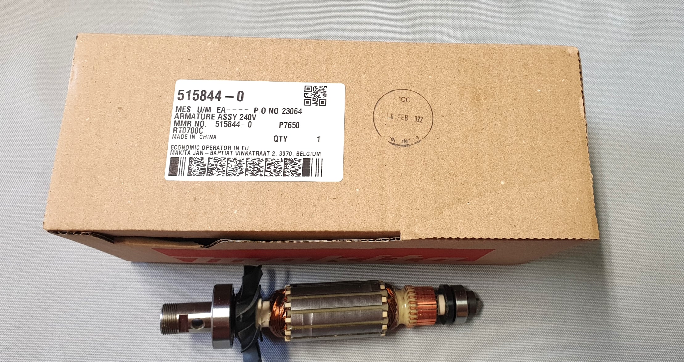 New Genuine Makita 515844-0 Armature Assembly for RT0700C