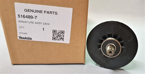 New Genuine Makita 516489-7 Armature Ass'y 240V for 5704R
