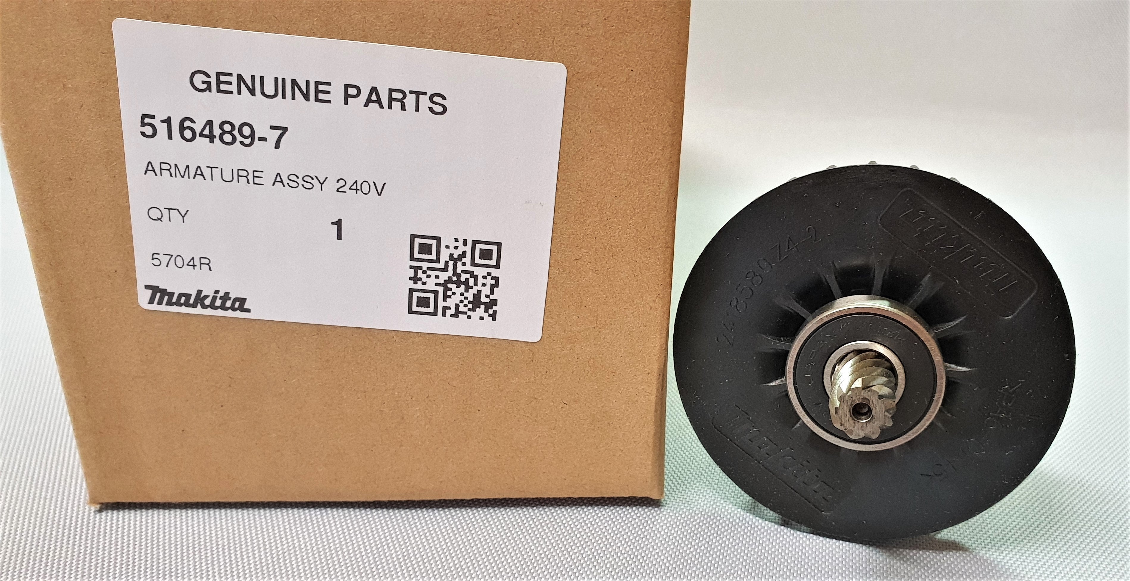 New Genuine Makita 516489-7 Armature Ass'y 240V for 5704R