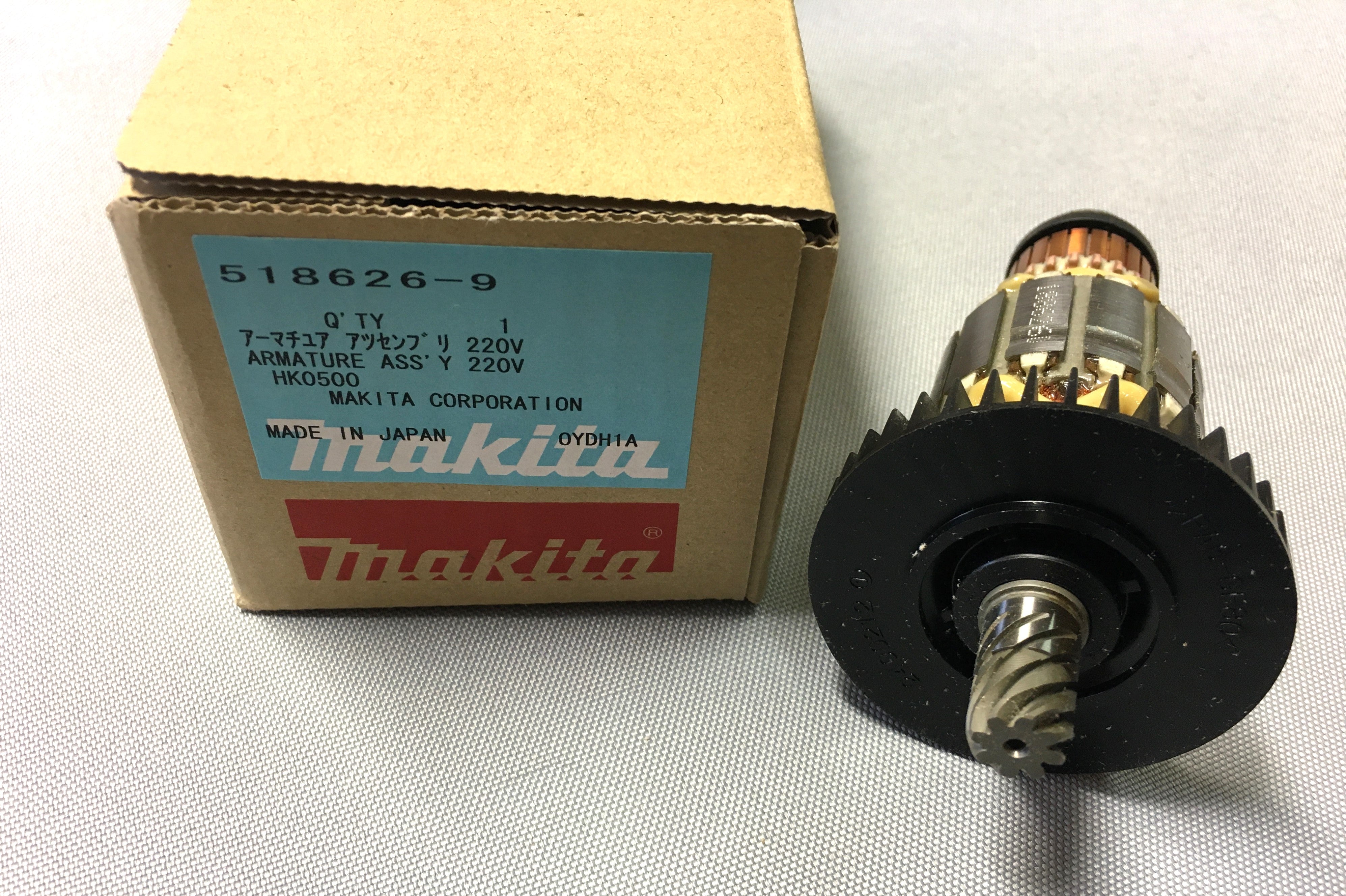 New Genuine Makita 518626-9 Armature Ass'y 220V for HK0500