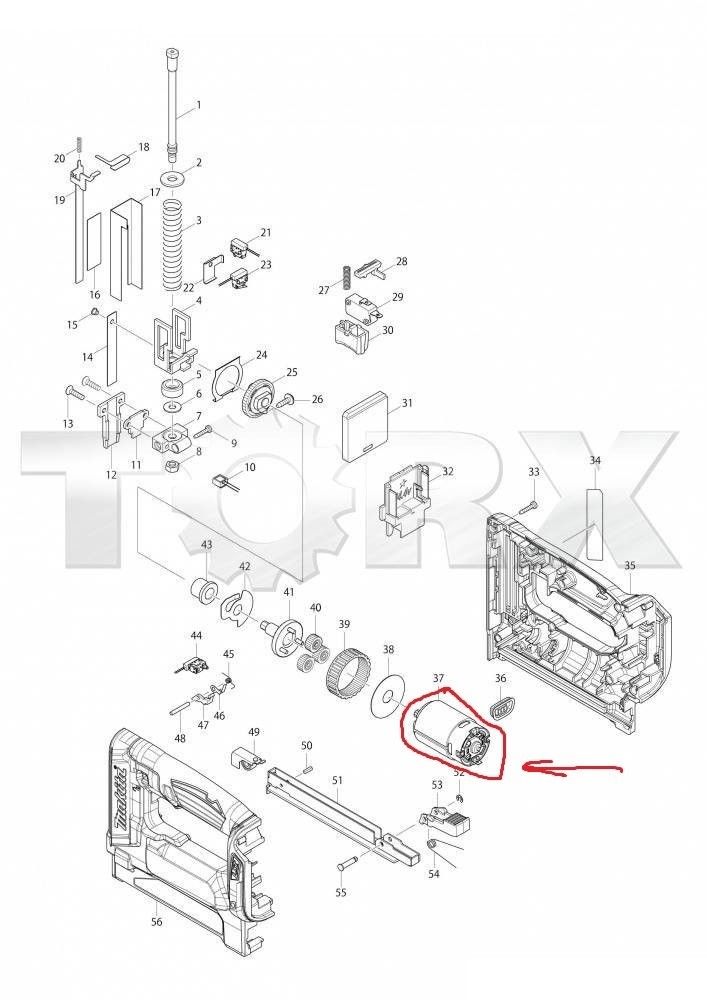 New Genuine Makita 629209-1 Motor DST112 18V
