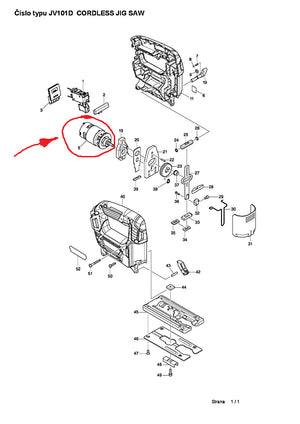 New Genuine Makita 629213-0 Motor for JV101D