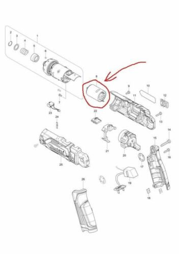 New Genuine Makita 629266-9 DC Motor for DF012D