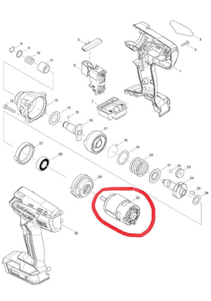 New Genuine Makita 629971-8 Motor Maktec for MT690