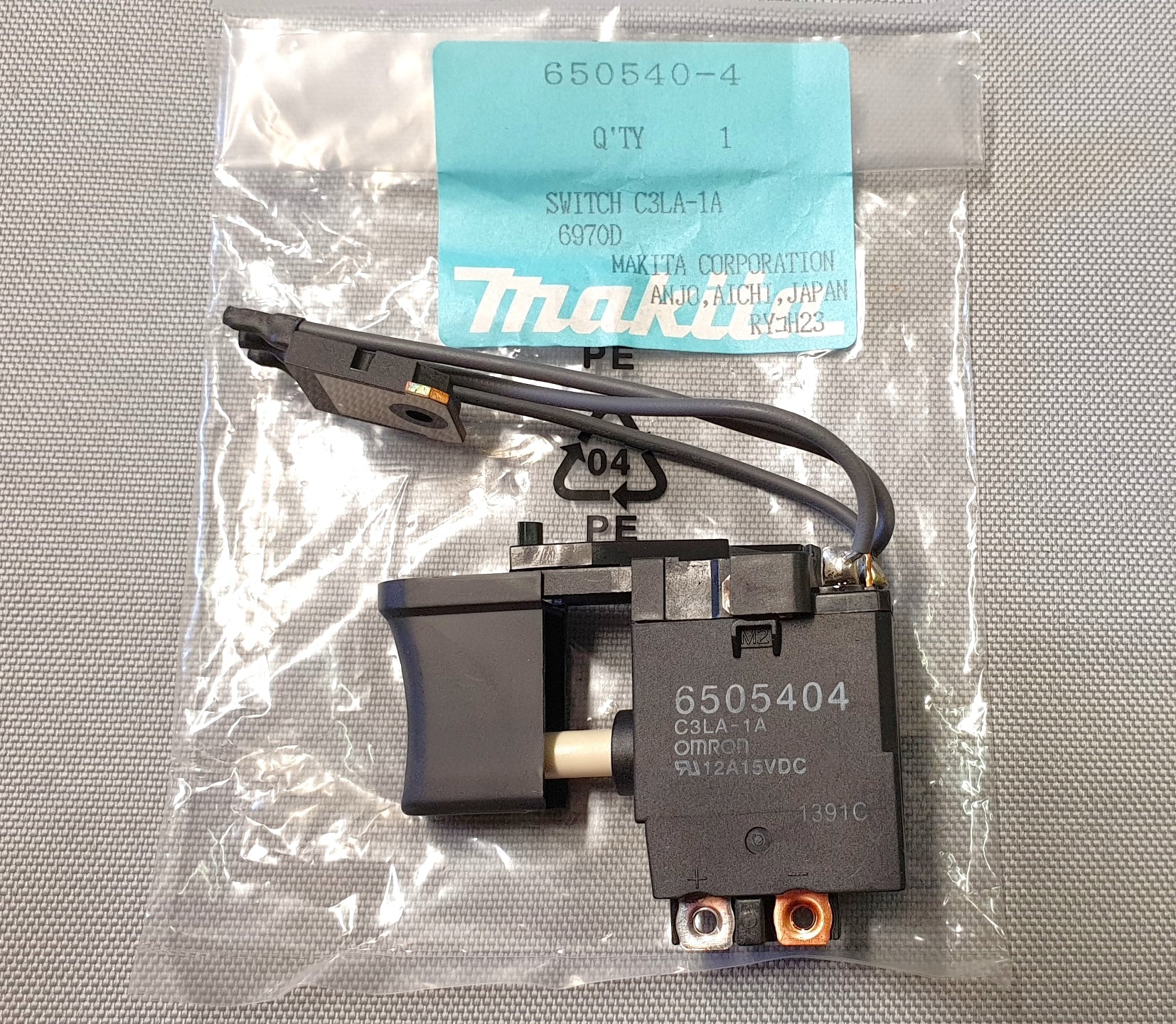 New Genuine Makita 650540-4 Switch C3LA-1A for 6204D 6314D 6316D 6914