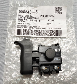 New Genuine Makita 650543-8 Switch TG843TB-1 JR3050T HP1620 HP1621