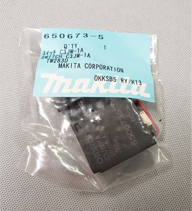 New Genuine Makita 650673-5 Switch C3JW-1A TW283D DTW285 BTP131