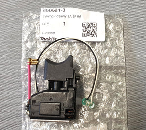 New Genuine Makita 650691-3 Switch C3HW-3A-EF1M for HP330D TW100D