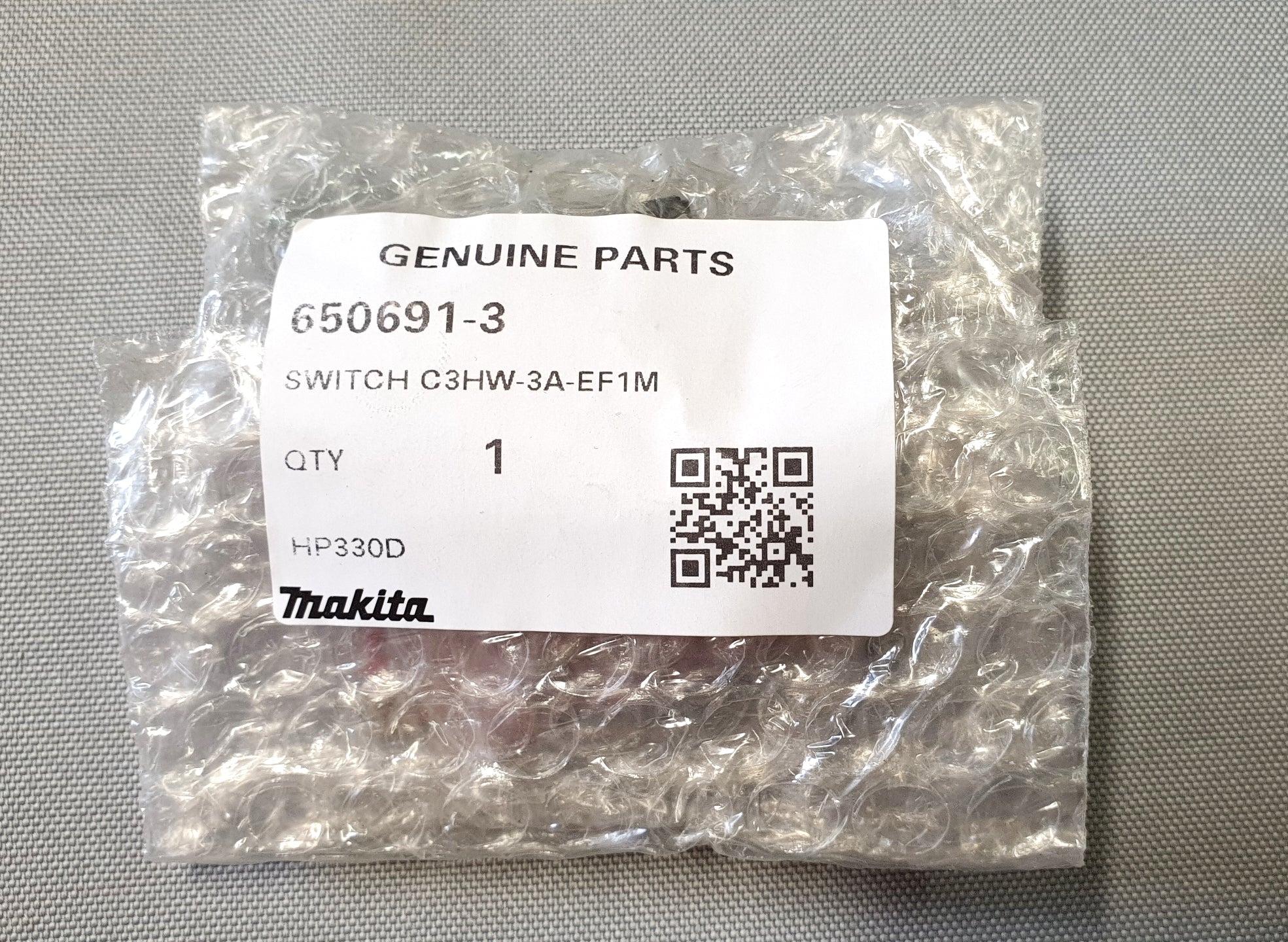 New Genuine Makita 650691-3 Switch C3HW-3A-EF1M for HP330D TW100D