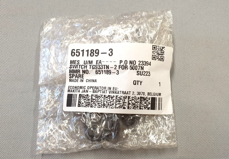 New Genuine Makita 651189-3 Switch TG933TN-2 for 5007MG 5008MB