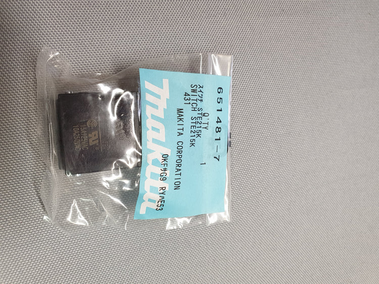 New Genuine Makita 651481-7 Switch STE215K HM1100C HM1130 HM1140C HM1202C 3612BR