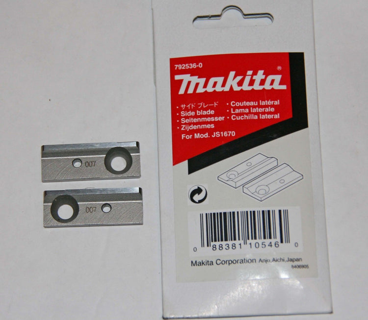 New Genuine Makita 792536-0 Side Blade Set for JS1670