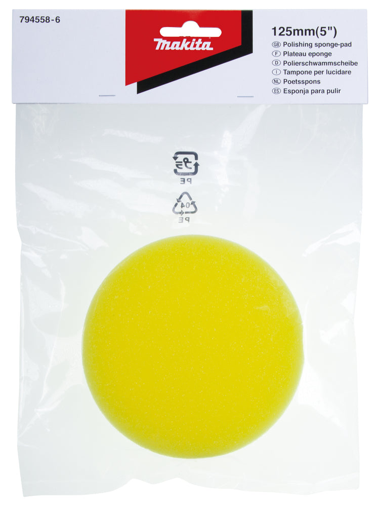 New Genuine Makita 794558-6 Sponge Pad Set 125mm
