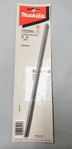New Genuine Makita 958500618 Round Files 4,5mm 3pcs for Chains