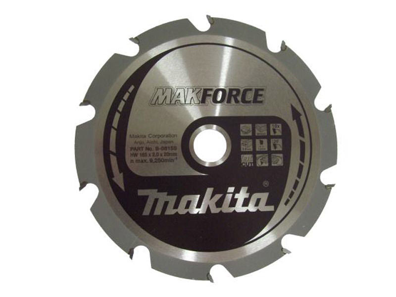 New Genuine Makita B-08159 Circular Saw Blade165mm x 20mm x 2mm 10T