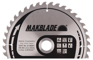 New Genuine Makita B-08981 Wood Cuttng Circular Saw 260mm X 30mm X 2.3mm 40T