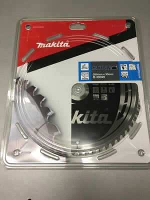 New Genuine Makita B-09020 Circular Saw Blade MakBlade 260mm x 30mm x 2.3mm 60T