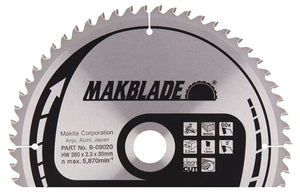 New Genuine Makita B-09020 Circular Saw Blade MakBlade 260mm x 30mm x 2.3mm 60T