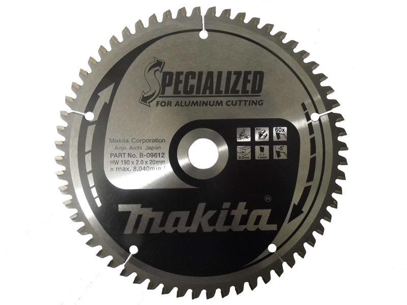 New Genuine Makita B-09612 Circular Saw Blade HM 190mm x 20mm x 2 mm 60T