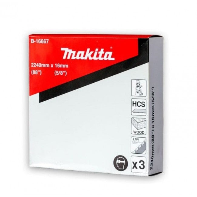 New Genuine Makita B-16667 Band Saw Blades Wood 3pcs for LB1200F B16667