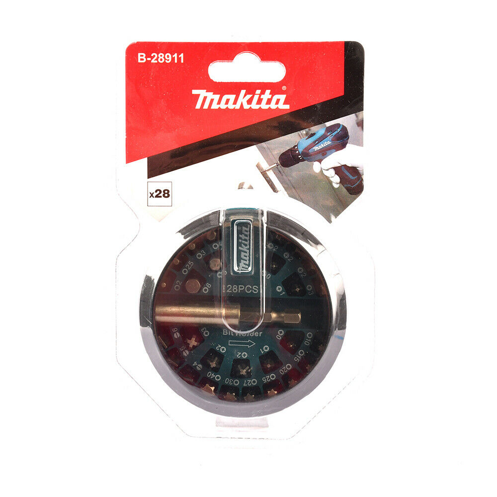New Genuine Makita B-28911 28pcs Screwdriver Bit Set PH PZ HEX