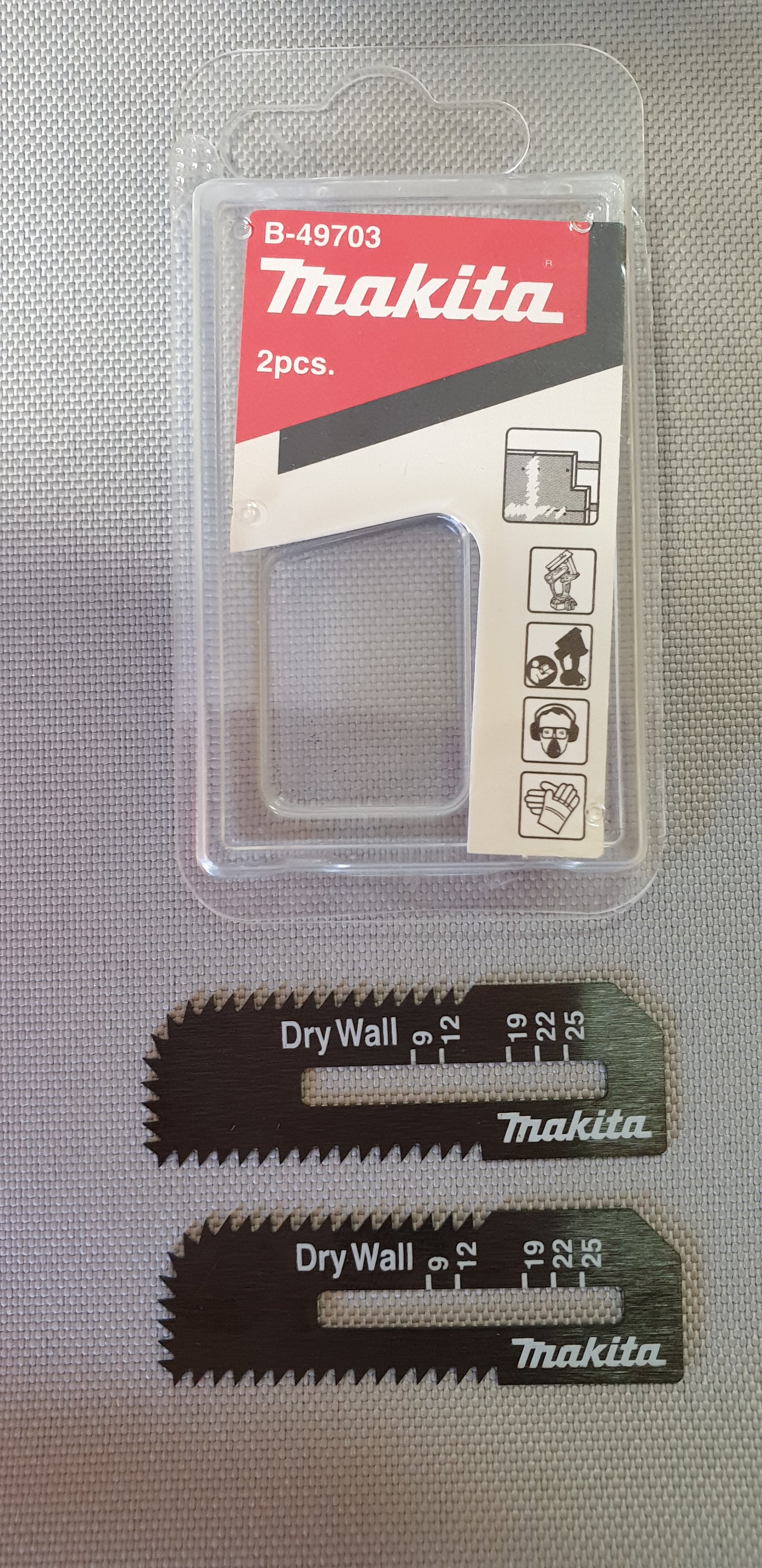 New Genuine Makita B-49703 Board Cutter Blade 55MM for Drywall, 2PCS, DSD180