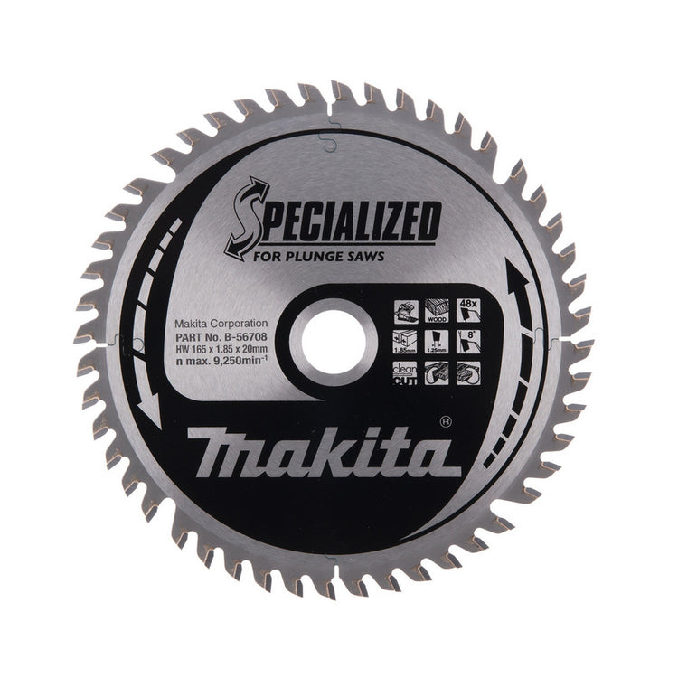 New Genuine Makita B-56708 Circular Saw Blade HM 165mm x 20mm x 1,85MM 48T