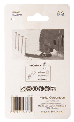 New Genuine Makita B-64923 Multitool Plunge Cut Saw Blade 20 TMA058; BiM