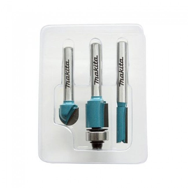 New Genuine Makita D-30209 Router Bit Set 3pcs, 6mm